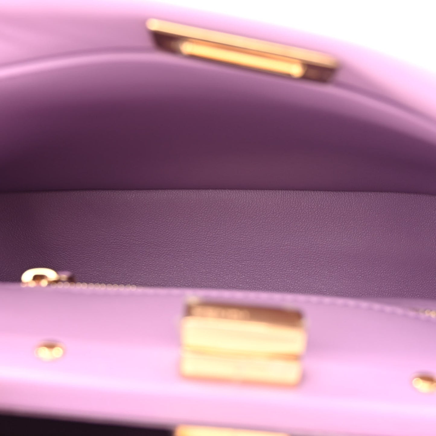 Nappa Stacked Bar Mini Peekaboo Iconic Satchel Violetta