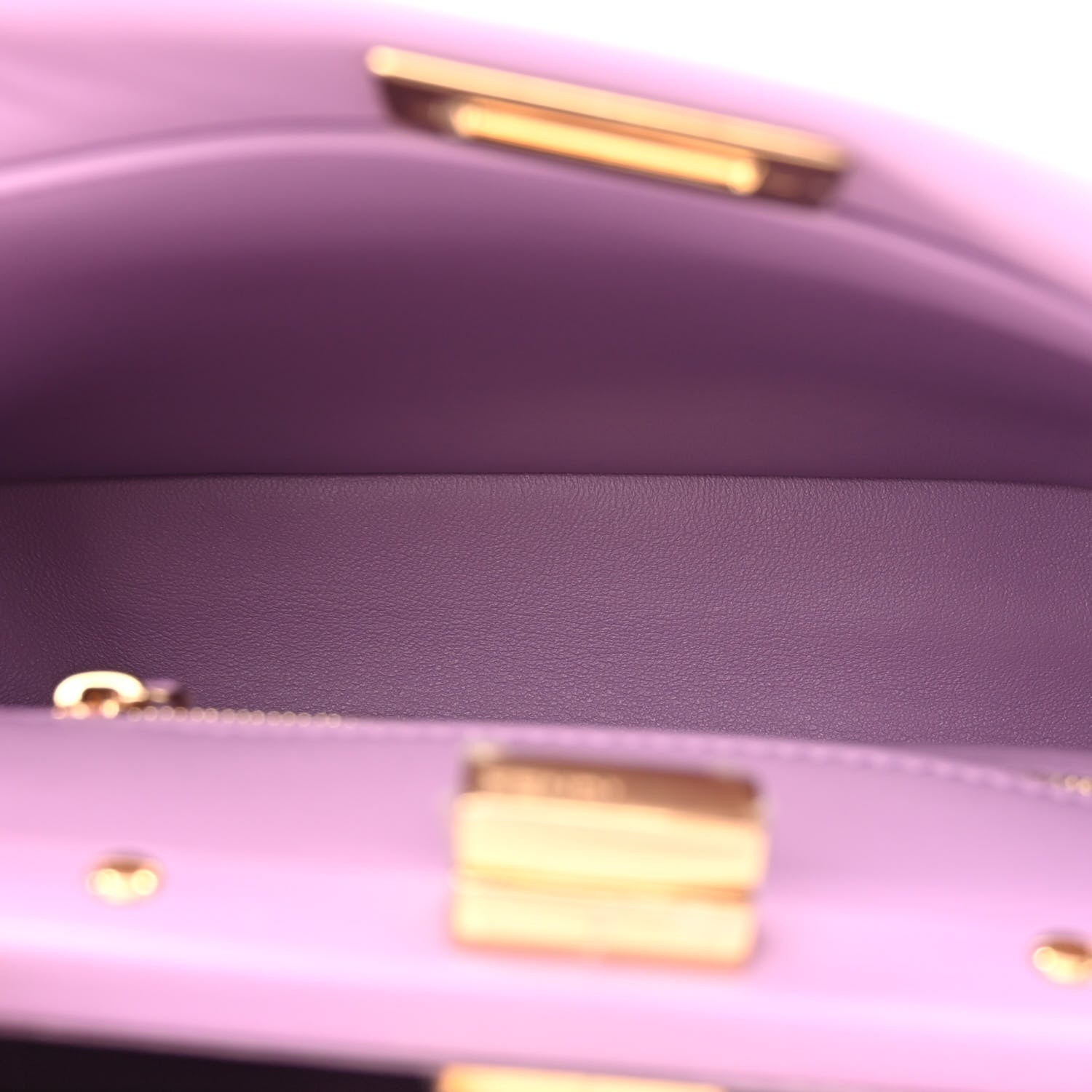 Fendi Nappa Stacked Bar Mini Peekaboo Iconic Satchel Violetta 5 of 11