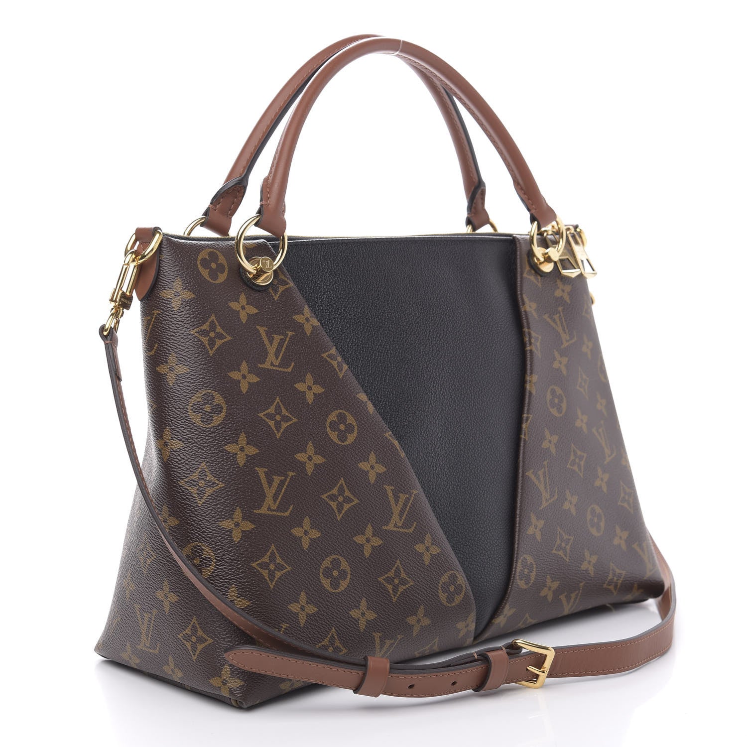 Louis Vuitton Monogram V Tote MM Black 4 of 11