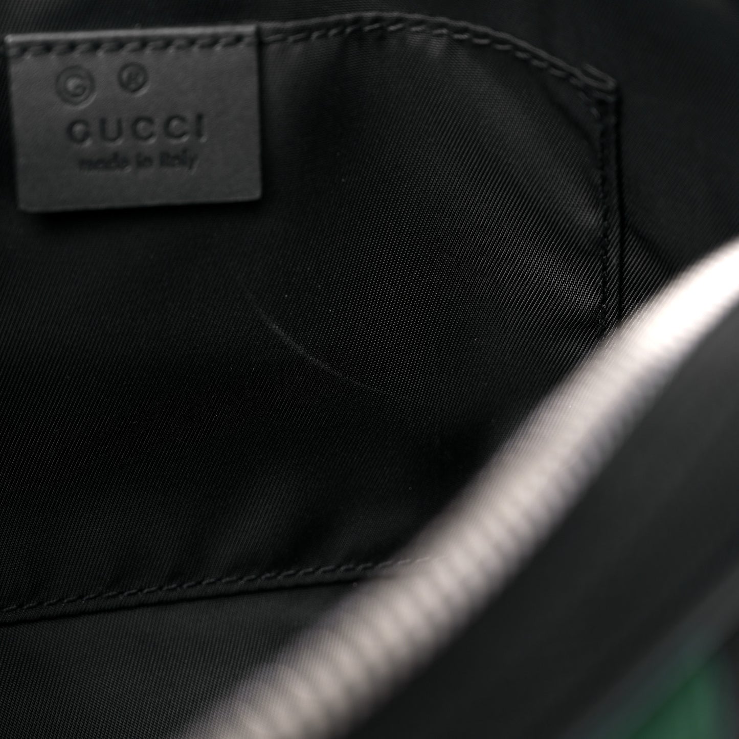 Canvas Web Slim Belt Bag Black