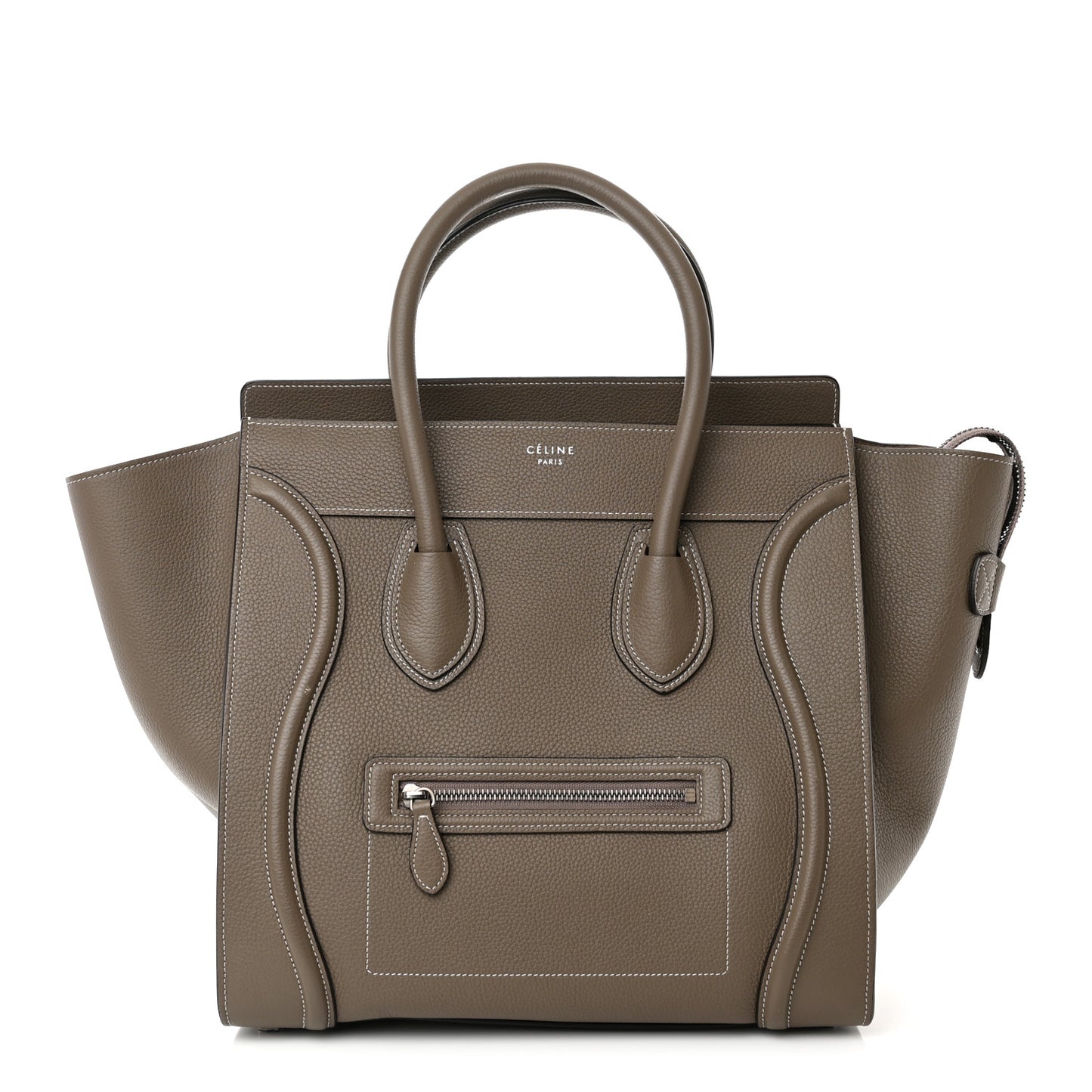 Drummed Calfskin Mini Luggage Souris