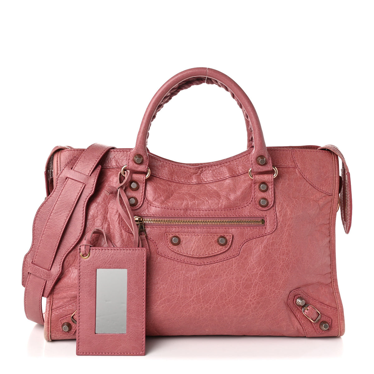 Agneau Giant 12 Rose Gold Hardware City Rose Bruyere