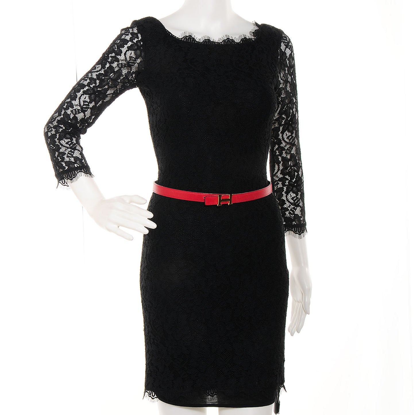 Box Constance 18mm H Belt 70 Rouge Vif Noir