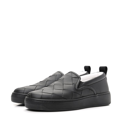 Bottega Veneta Nappa Intrecciato Slip On Sneakers 40 Black 3 of 7