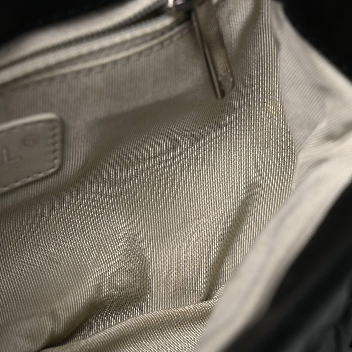 Washed Lambskin Quilted Mini Chain Around Flap Black