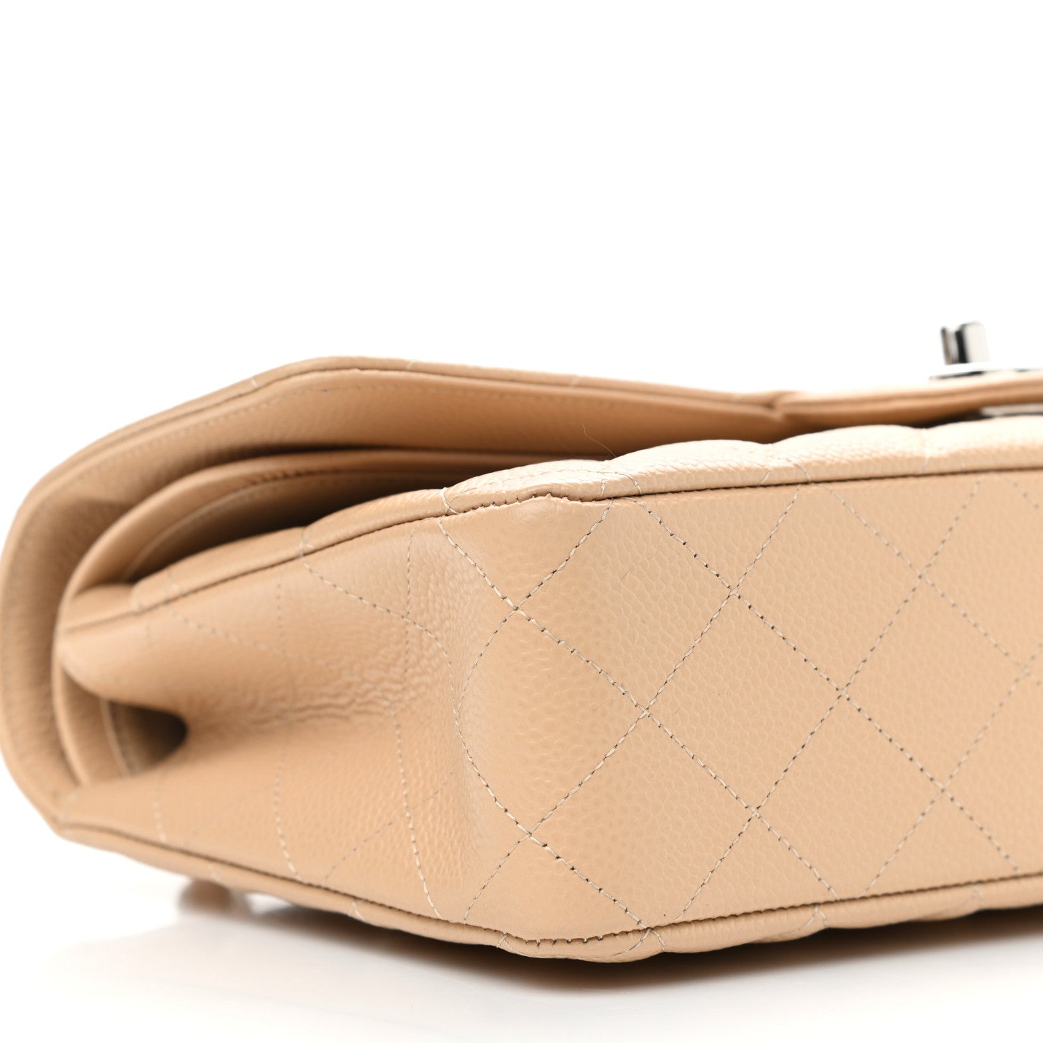 Chanel Caviar Quilted Medium Double Flap Beige Clair 8 of 10