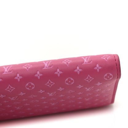 Louis Vuitton Calfskin Nanogram Embossed Victorine Wallet Rose 9 of 9
