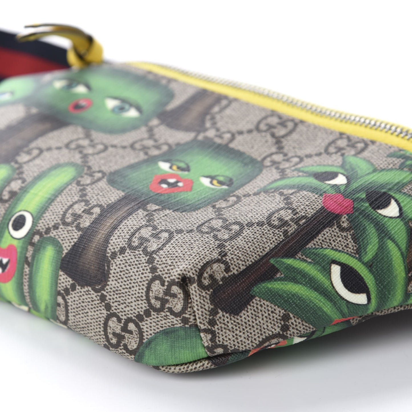 GG Supreme Monogram Smiling Plants Childrens Belt Bag Multicolor