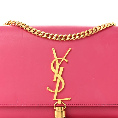 Saint Laurent Calfskin Small Classic Monogram Kate Tassel Satchel Lipstick Fuchsia 7 of 11