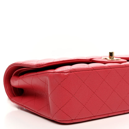 Chanel Caviar Quilted Medium Double Flap Pink 9 of 10