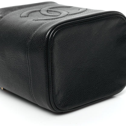 Chanel Caviar Vanity Cosmetic Case Black 10 of 12