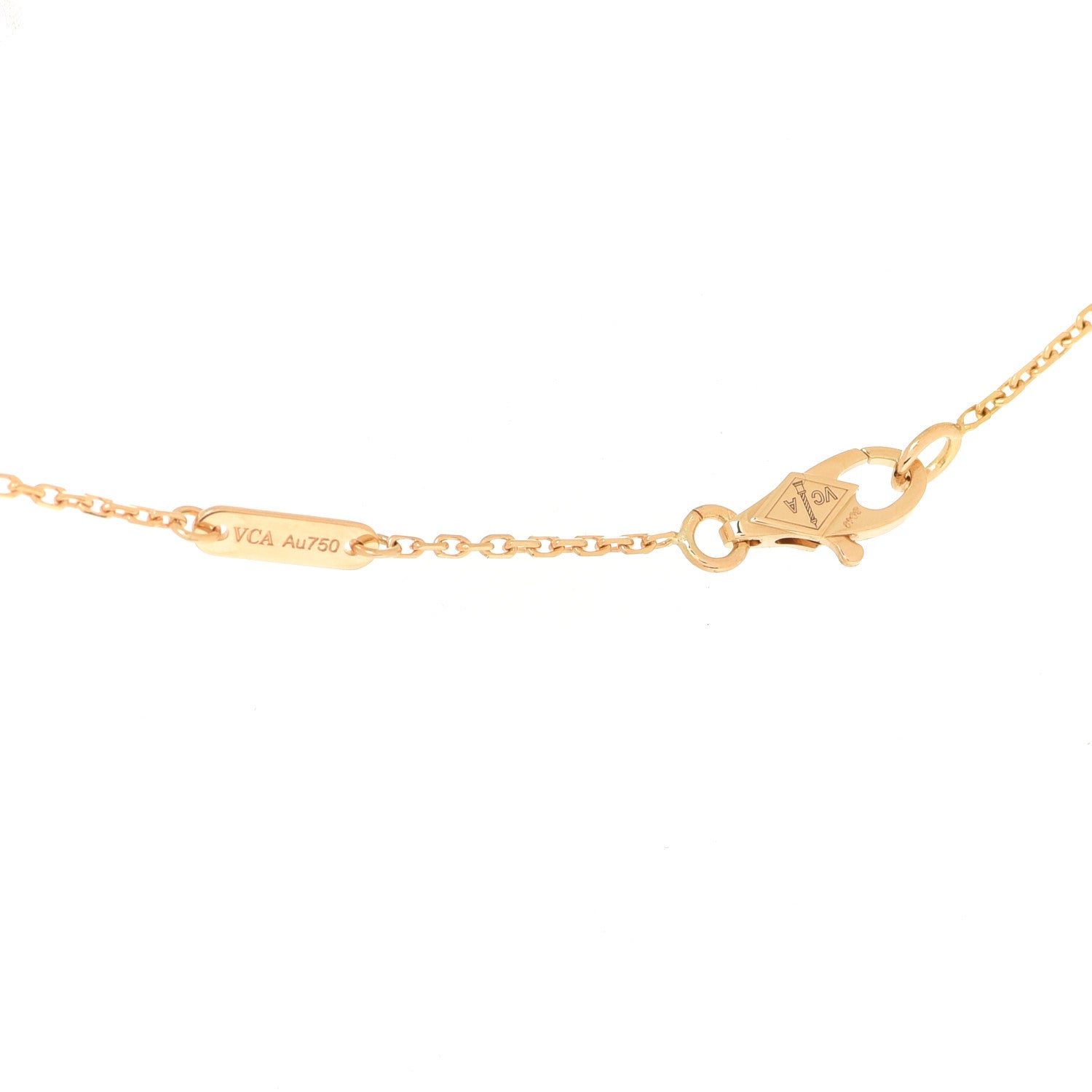 Van Cleef & Arpels 18K Yellow Gold Diamond Mini Frivole Pendant Necklace 4 of 6