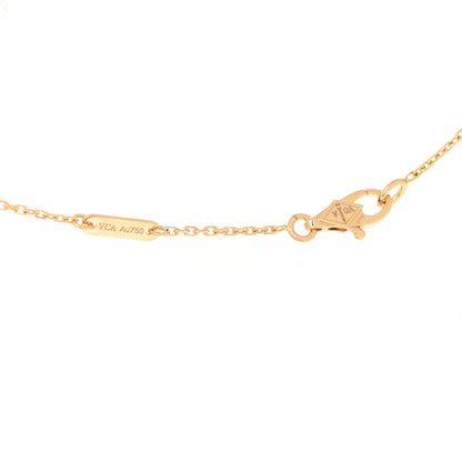 Van Cleef & Arpels 18K Yellow Gold Diamond Mini Frivole Pendant Necklace 4 of 6