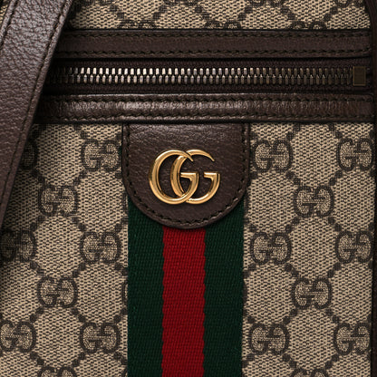 Gucci GG Supreme Monogram Web Mini Ophidia Messenger Brown 8 of 11