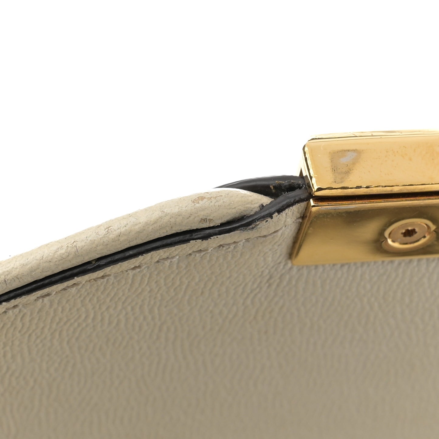 GG Supreme Monogram Calfskin Small Padlock Messenger Shoulder Bag Beige Mystic White Sun Oil