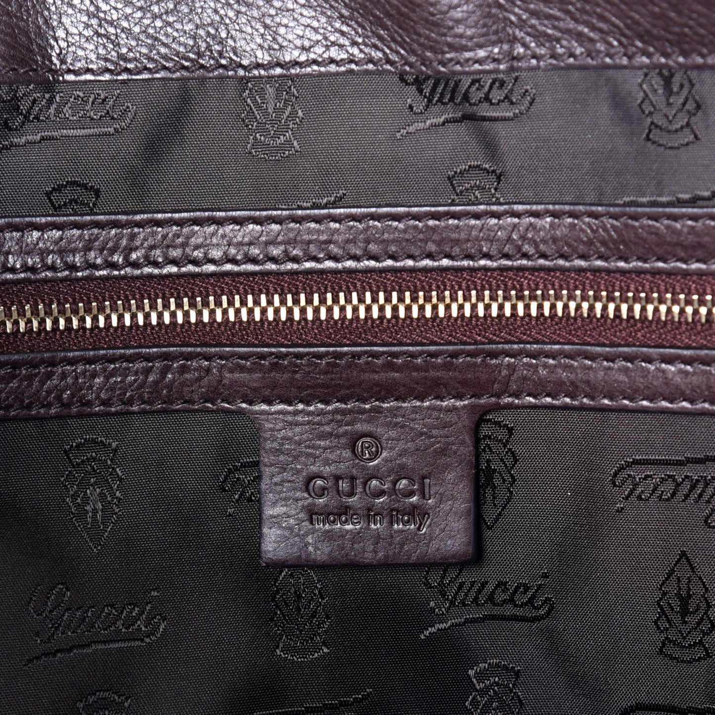 Patent Hysteria Large Clutch Tortoise Brown