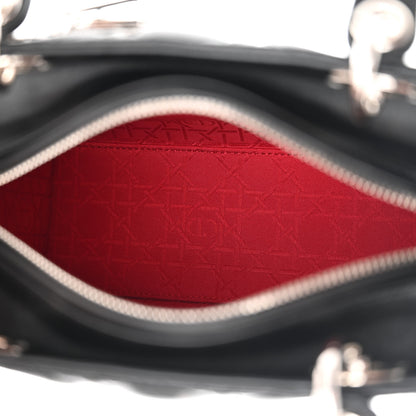 Christian Dior Lambskin Cannage Medium Lady Dior Black 5 of 12