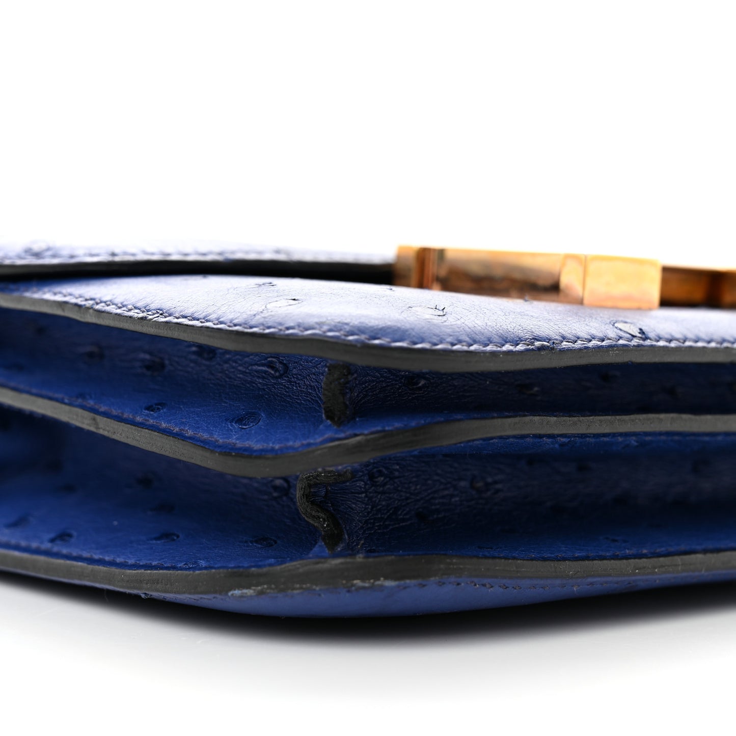 Ostrich Constance 18 Bleu Saphir