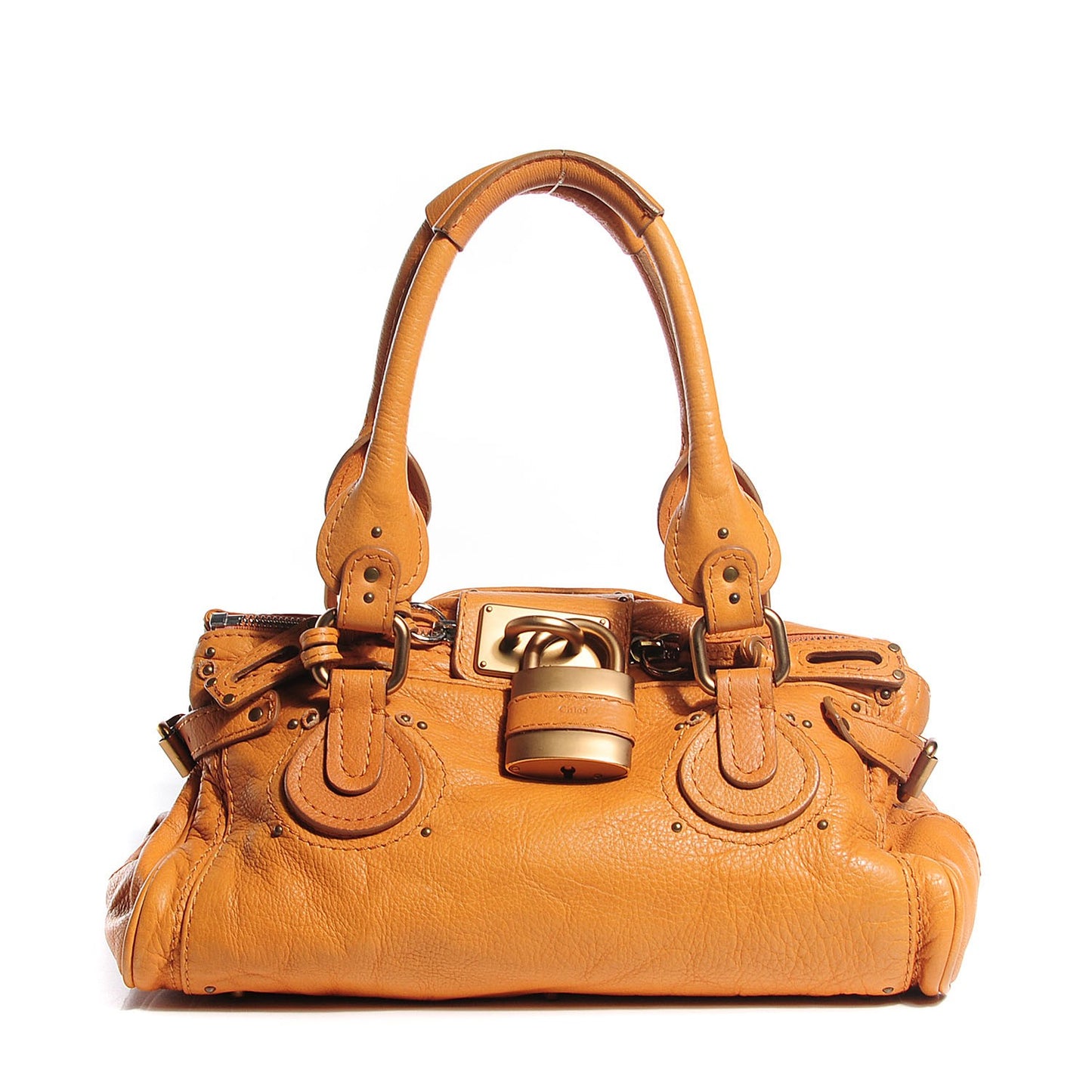 Leather Medium Paddington Satchel Tan