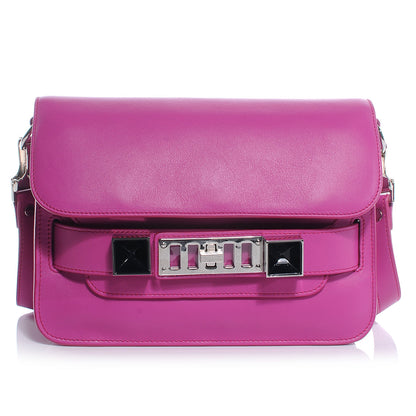 Proenza Schouler Leather Mini PS11 Classic Shoulder Bag Fuxia 1 of 8