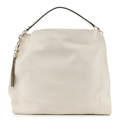 Jimmy Choo Smooth Calfskin Callie Hobo Bag Latte 1 of 10