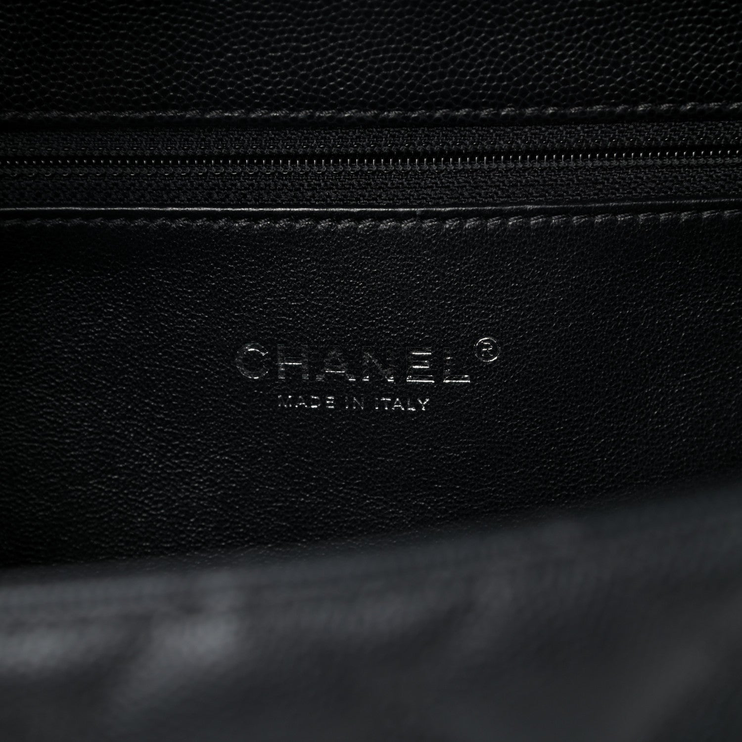 Chanel Caviar Lizard Quilted Medium Coco Handle Flap Black 8 of 10