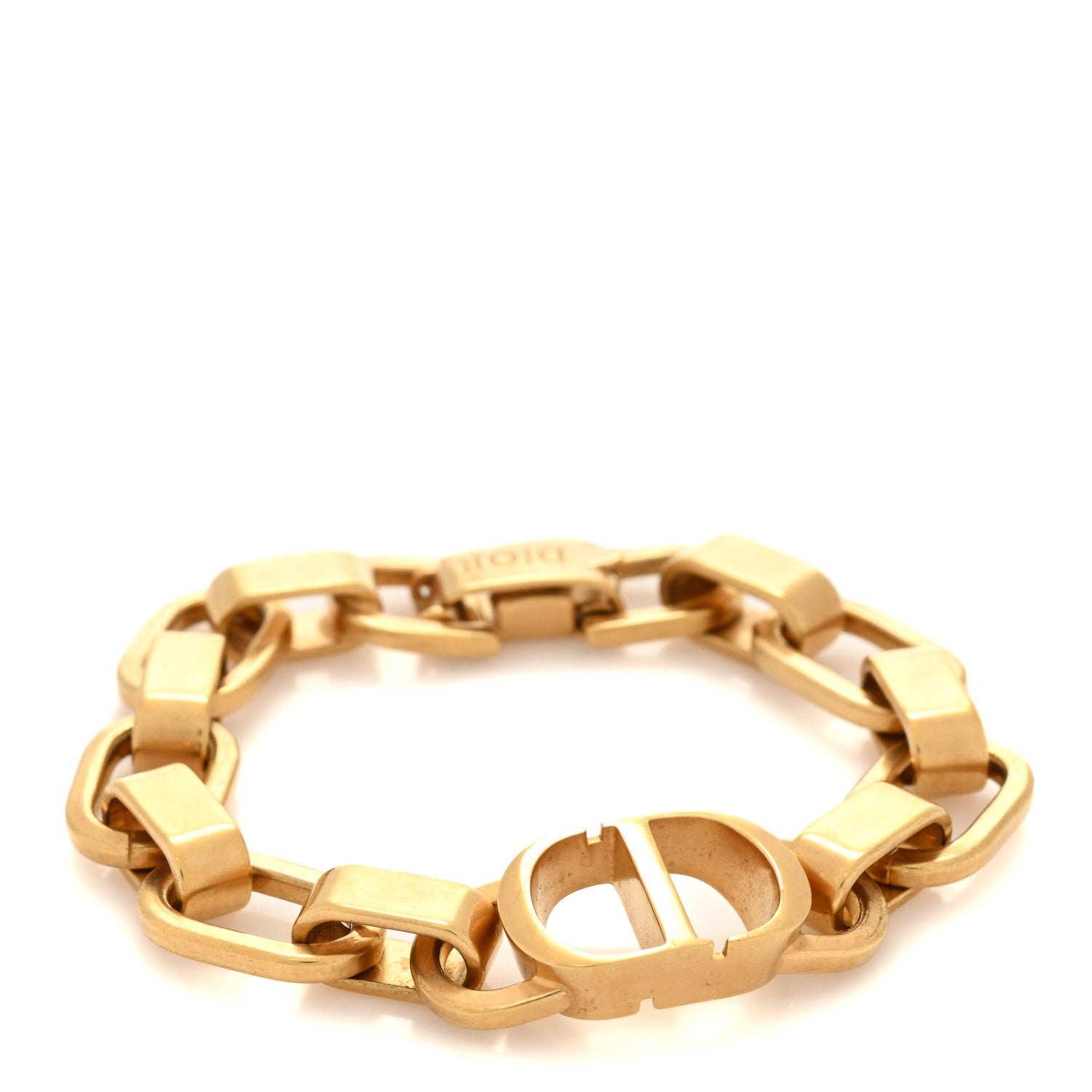 Christian Dior Metal Petit CD Chain Bracelet Gold 1 of 4
