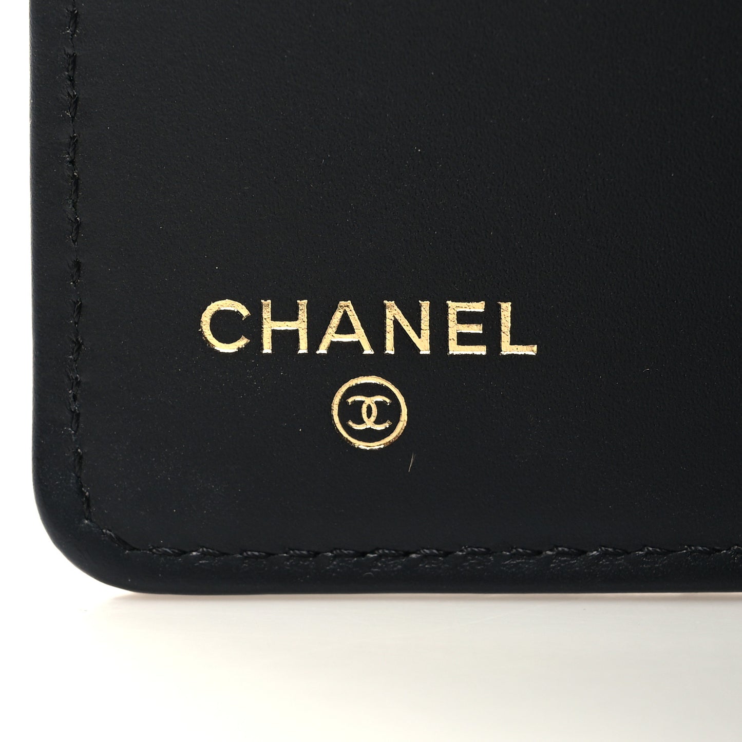 Patent Crumpled Calfskin Quilted Reissue 2.55 Yen Wallet Black