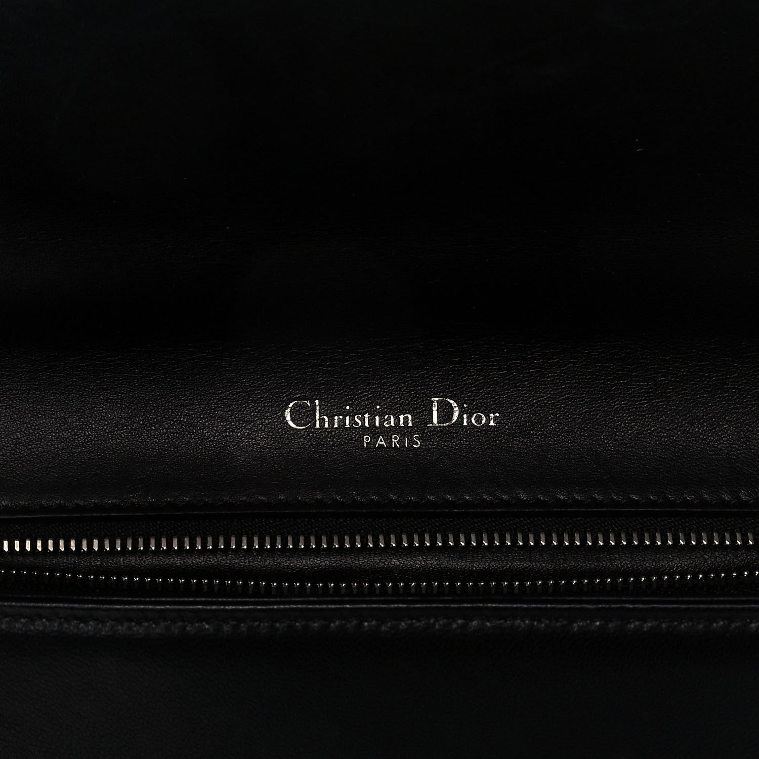 Christian Dior Lambskin Sequin Medium Diorama Flap Bag Black 6 of 12