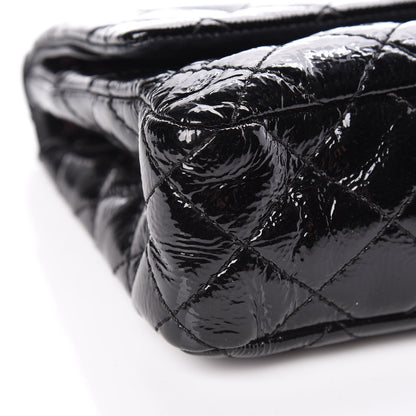 Chanel Distressed Patent Quilted 2.55 Reissue 226 Flap Black 10 of 11