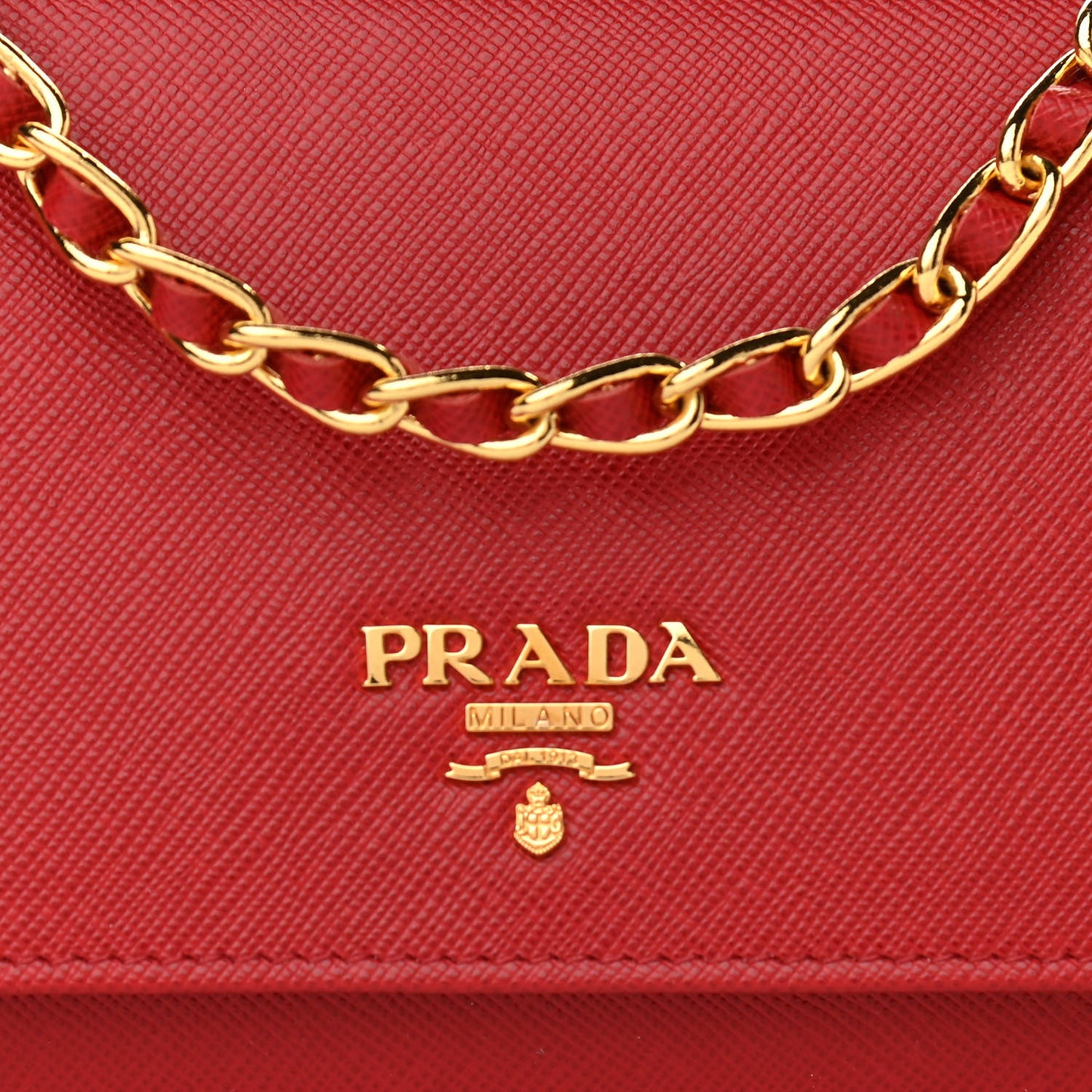Saffiano Wallet on Chain Fuoco