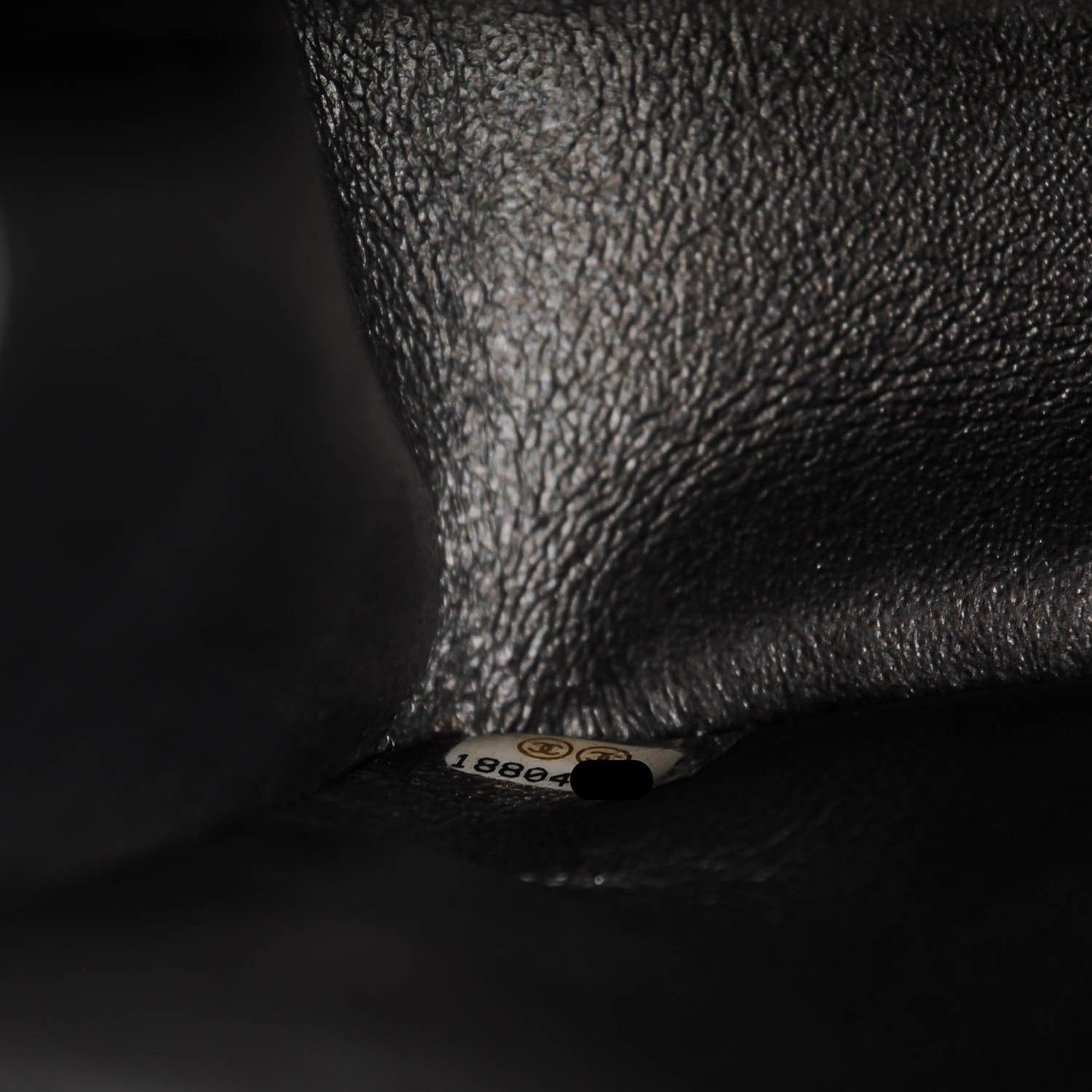 Metallic Lambskin Quilted Jumbo Double Flap Charcoal Grey