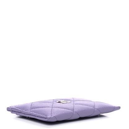 Chanel Caviar Quilted Card Holder Purple 3 of 9