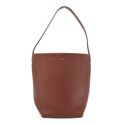 The Row Grained Calfskin Medium N/S Park Tote Burnt Wood 1 of 10