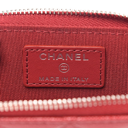 Chanel Caviar Quilted Key Holder Case Red 6 of 8