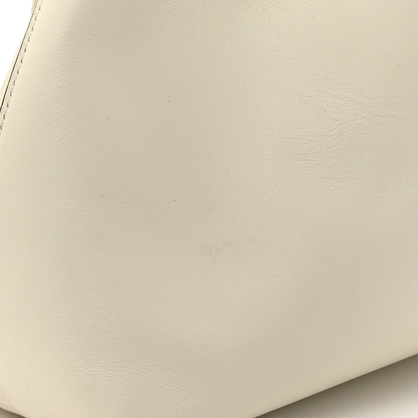 Soft Shiny Calfskin Bon Bon East West Bucket Bag Latte