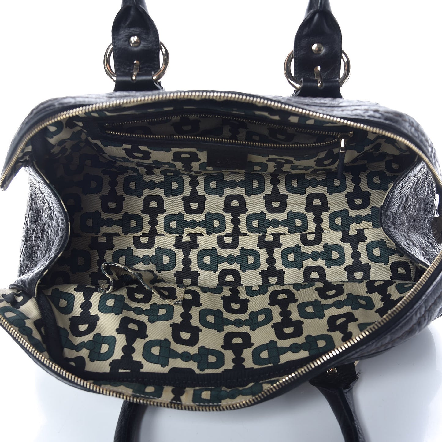 Calfskin Guccissima Signoria Bowler Bag Black