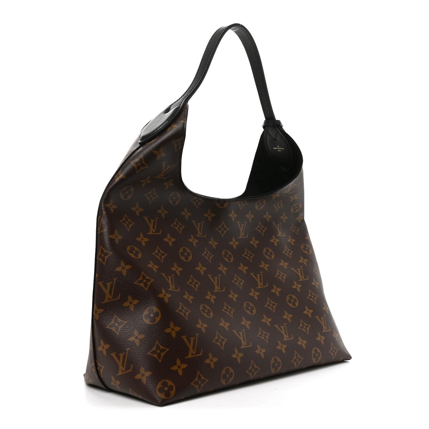 Louis Vuitton Monogram Flower Hobo Black 3 of 9