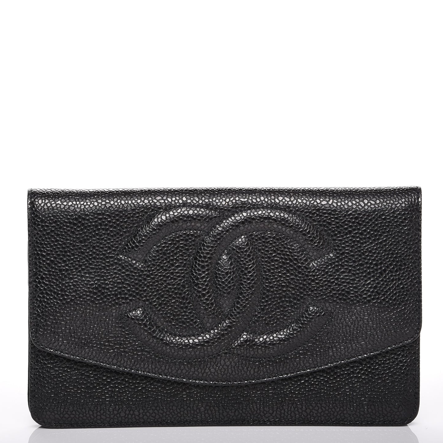 Caviar Timeless CC Flap Wallet Black