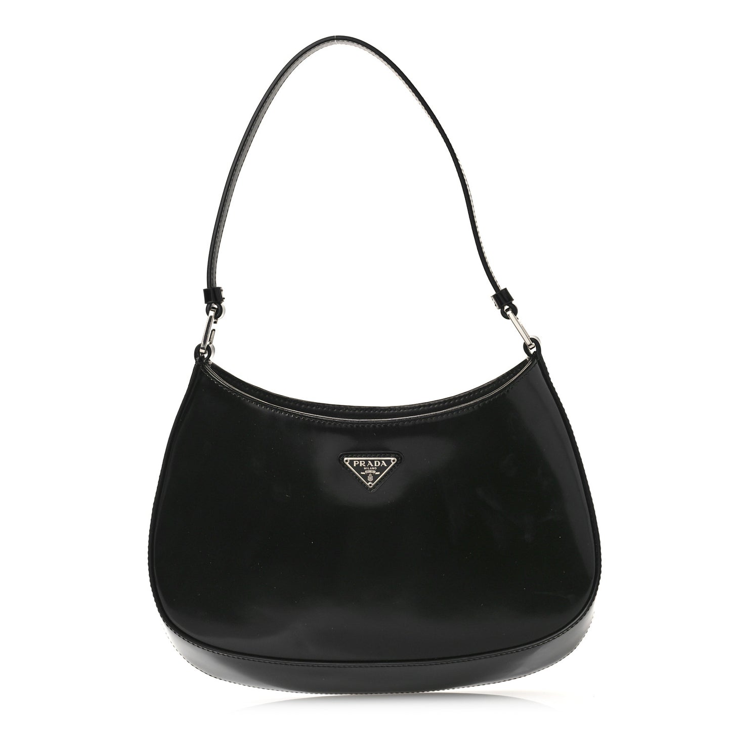 Spazzolato Cleo Shoulder Bag Black