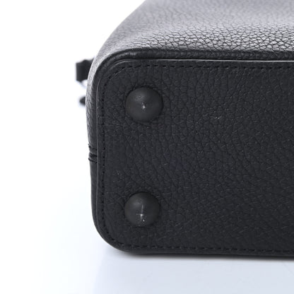 Louis Vuitton Taurillon Capucines BB Matte Black 12 of 14