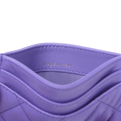 Chanel Caviar Quilted Card Holder Purple 6 of 8