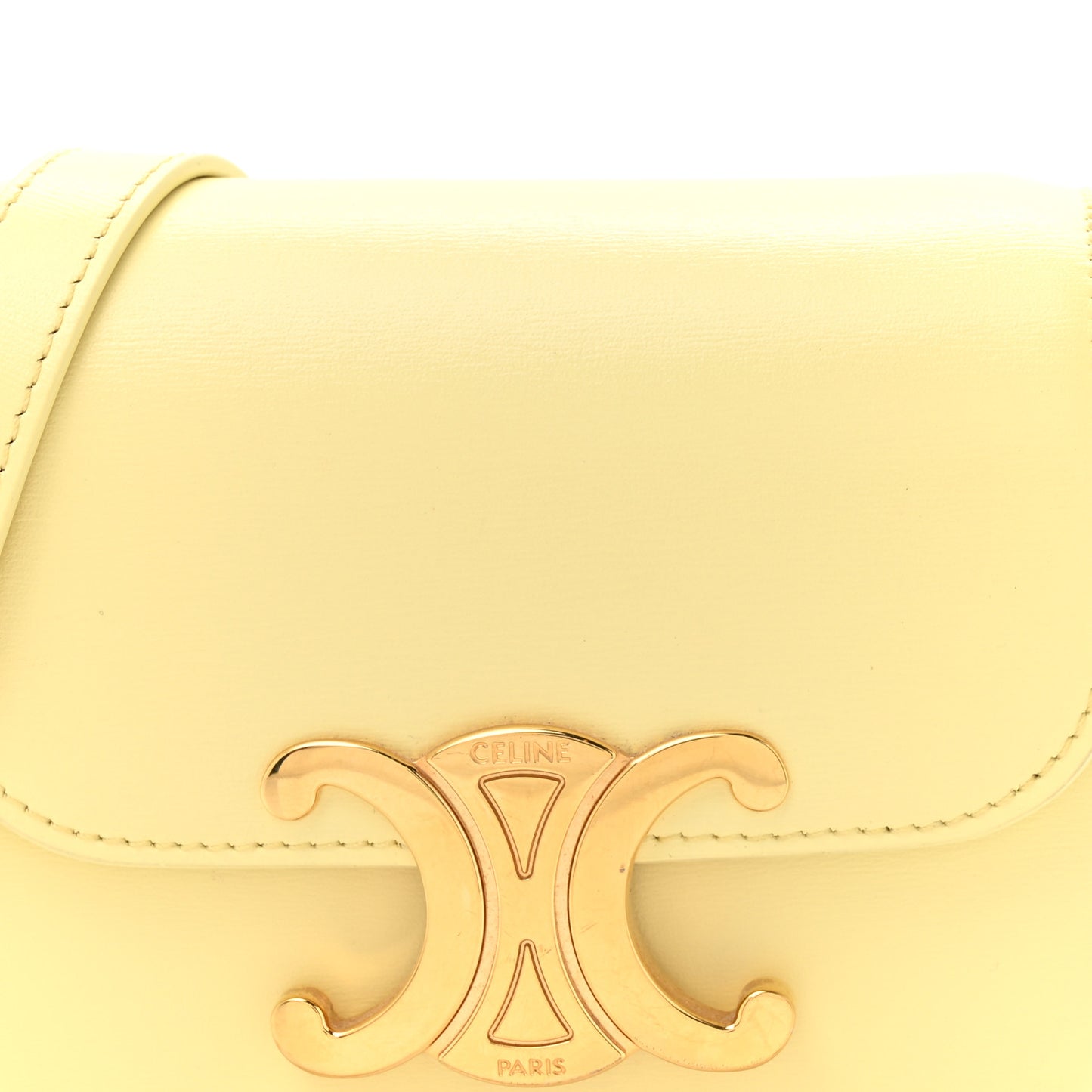 Shiny Calfskin Mini Triomphe Pollen