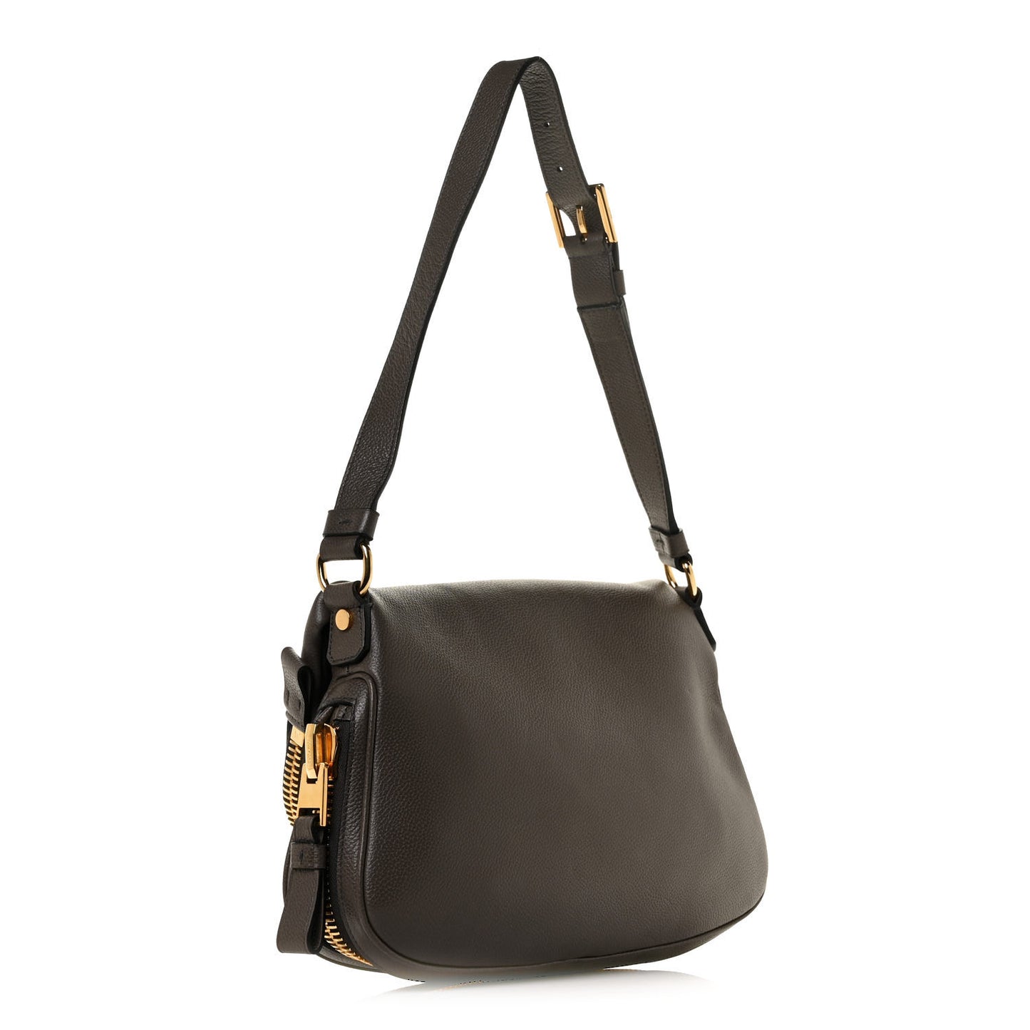 Pebbled Calfskin Large Jennifer Graphite