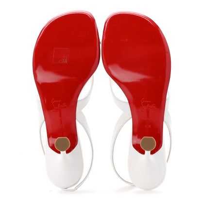 Christian Louboutin Kid Taralita 85 Thong Sandals 41.5 White 5 of 10