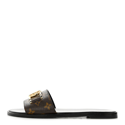 Louis Vuitton Monogram Lock It Flat Mule 38.5 1 of 9