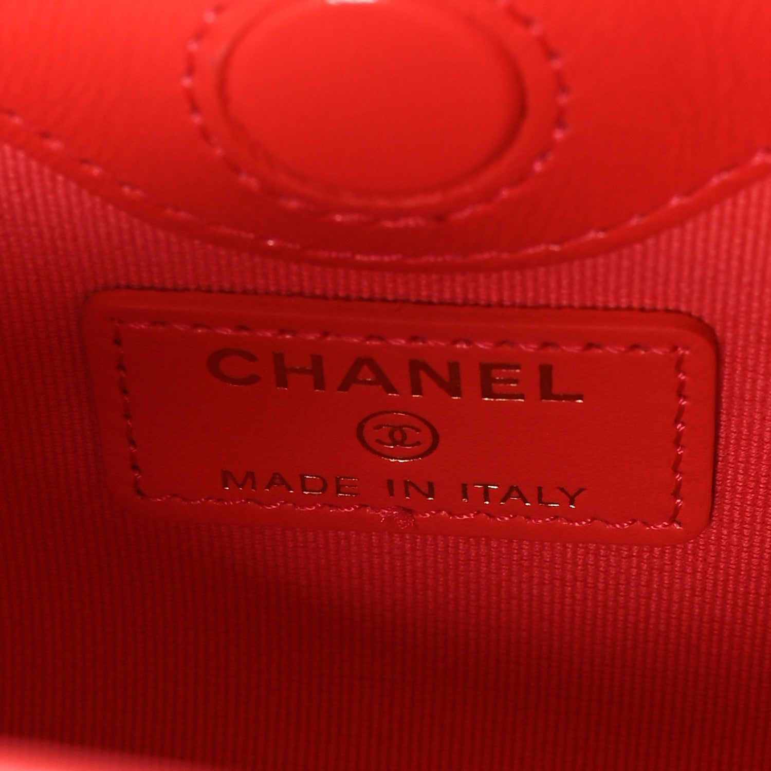 Chanel Shiny Lambskin Quilted Micro 31 Clutch With Chain Dark Orange 6 of 10