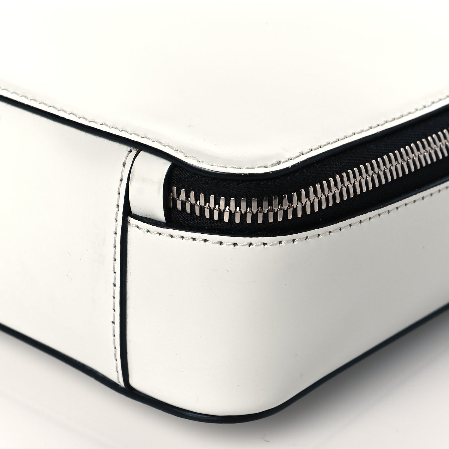 Spazzolato Medium Brique Crossbody Bag White