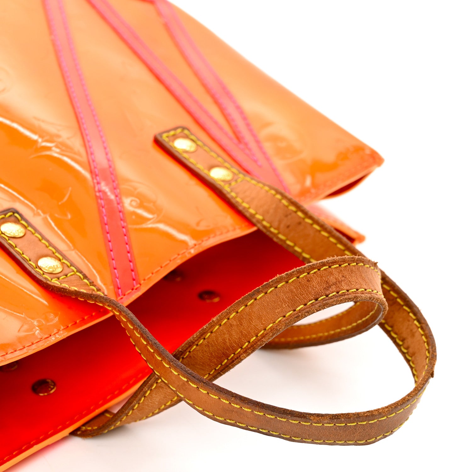 Louis Vuitton Vernis Fluo Reade PM Orange 16 of 17