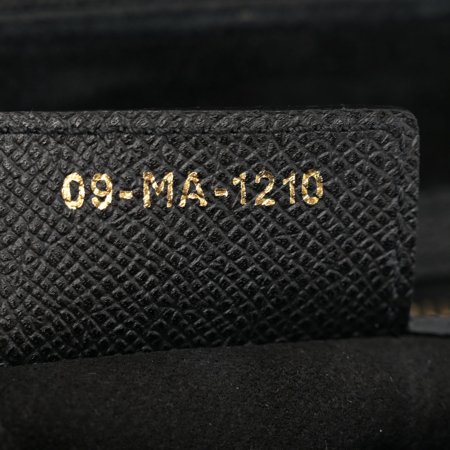 Grained Calfskin Saddle Bag Black